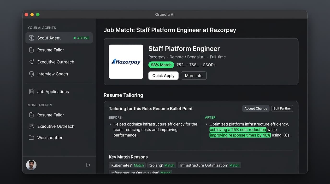 chatops.in high-fidelity AI agent software interface mockup